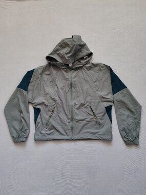 tentree Women’s Ponderosa Windbreaker Jacket Agave Green Jasper Size S NWT